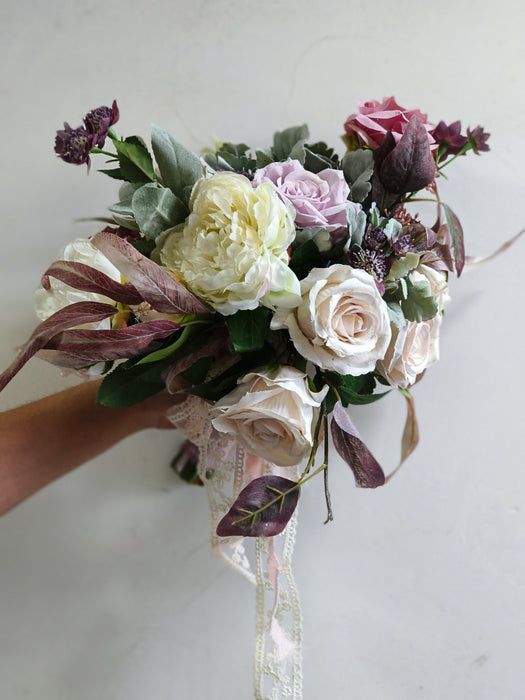 Clearance Faux Flowers Bridal Bouquet