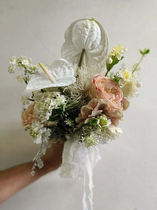 Clearance Faux Flowers Bridal Bouquet