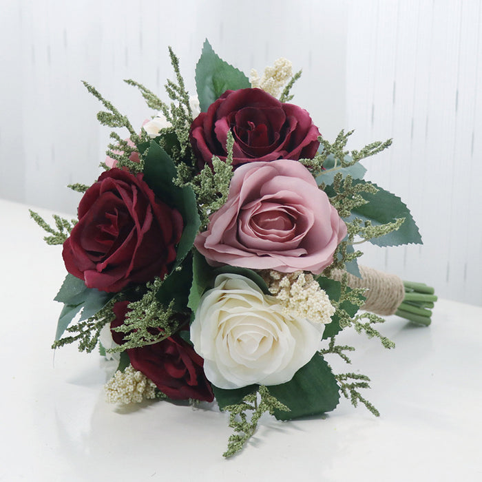 Bulk Artificial Bridesmaid Bouquets Wedding Bouquets Wholesale