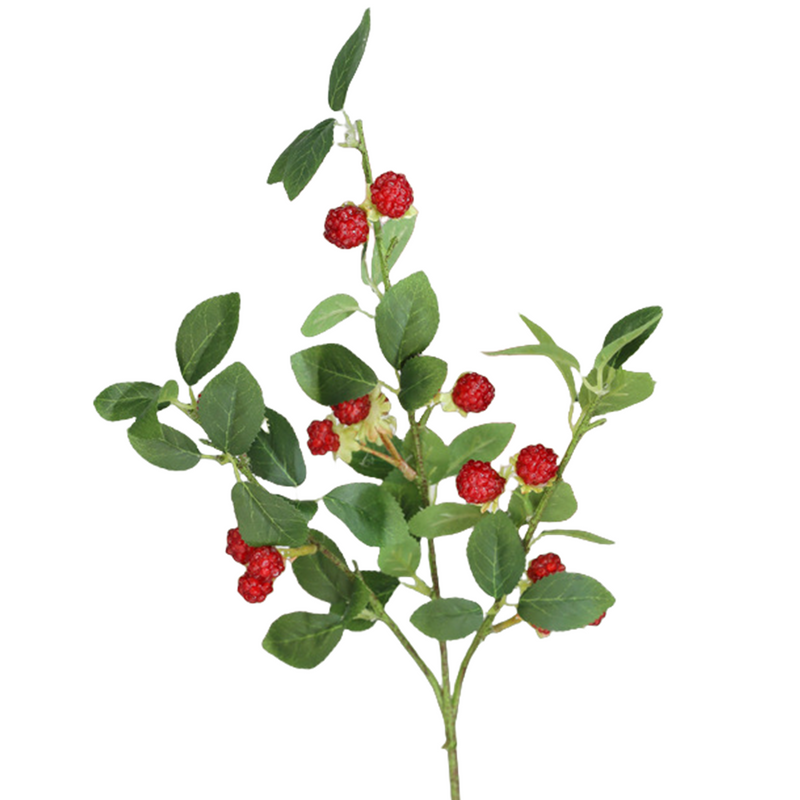 Bulk Raspberry Stems Branches Picks Artificial Berry Stems Wholesale