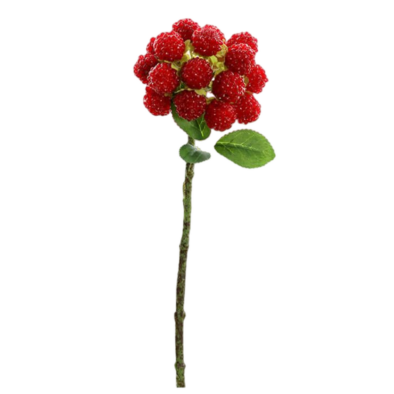 Bulk Raspberry Stems Branches Picks Artificial Berry Stems Wholesale