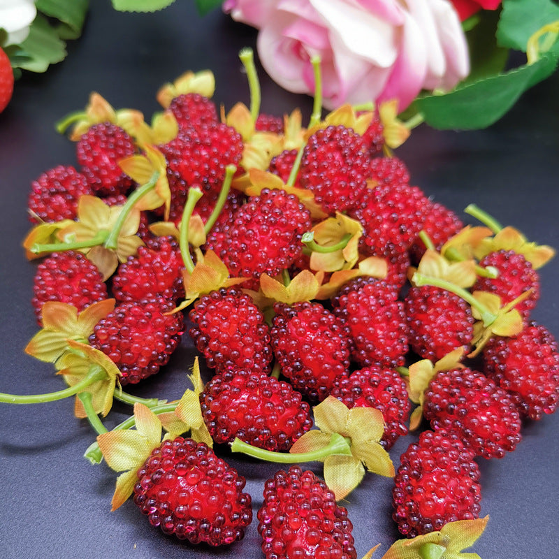 Bulk 10Pcs Mulberry Fruits Artificial Lifelike Home Decoration Wholesale