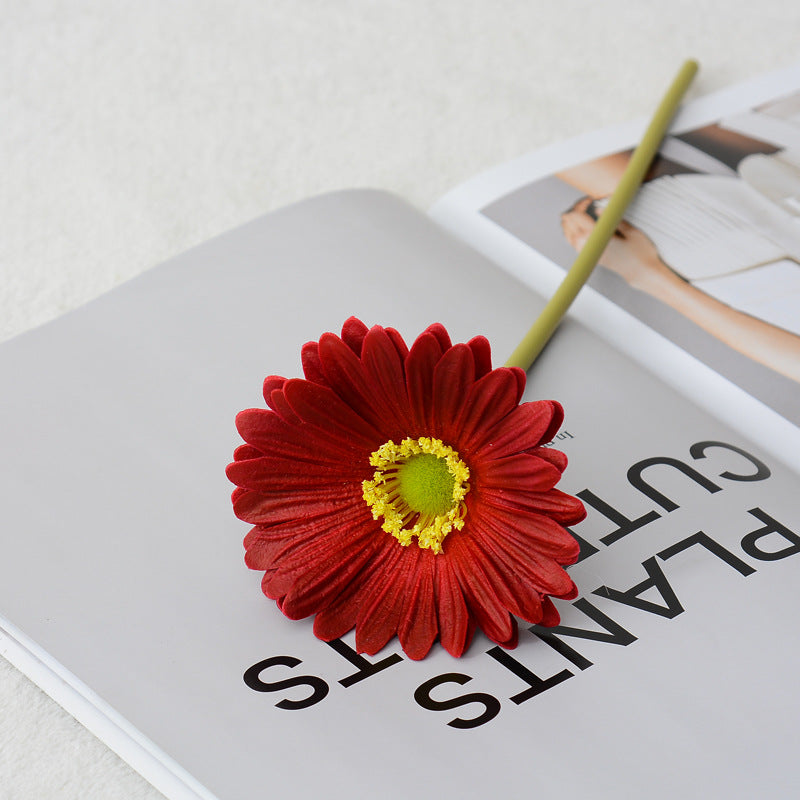 Bulk Clearance 11.8" Small Real Touch Artificial Daisy Gerbera Stems Wholesale