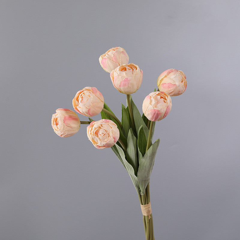 Bouquet de 7 tiges de tulipes brûlées en exclusivité en vrac, vente en gros de fleurs artificielles