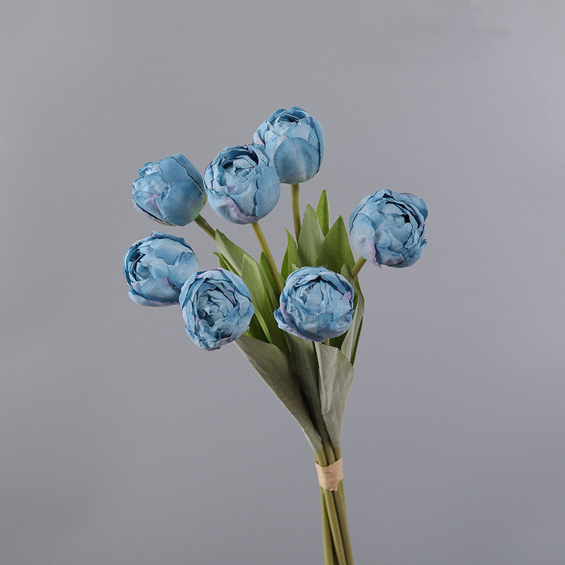 Bouquet de 7 tiges de tulipes brûlées en exclusivité en vrac, vente en gros de fleurs artificielles