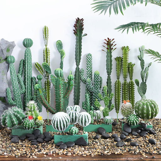 wholesale indoor succulents Bulk Set of Cactus Stems Landscaping Faux Succulents Plants Wholesale