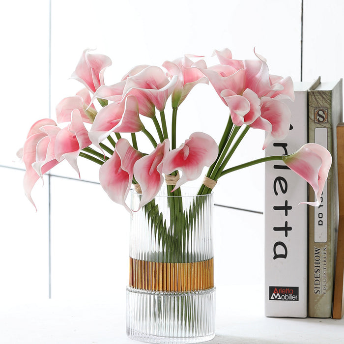 Bulk 13" Calla Lily Bouquet Real Touch Flowers Table Centerpieces Wholesale