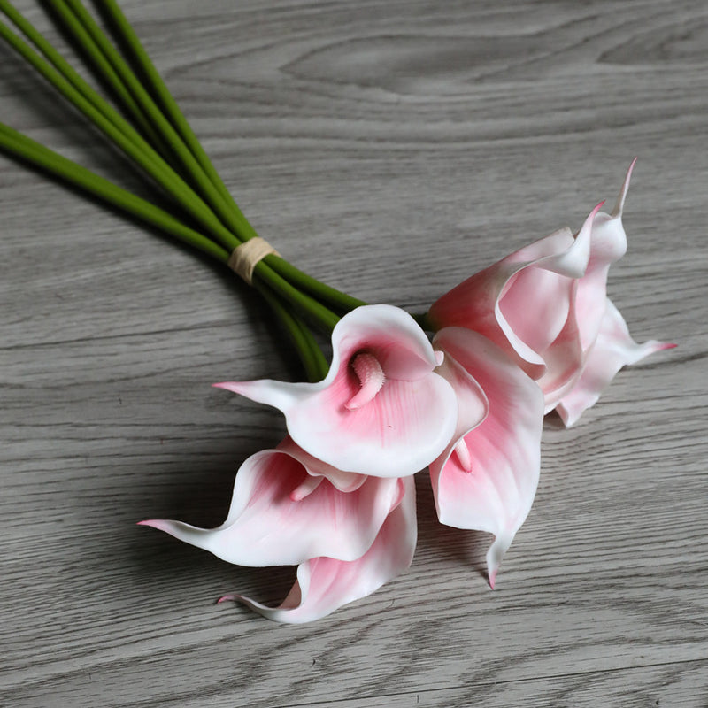 Bouquet de lys calla en vrac de 13 pouces, fleurs au toucher réaliste, centres de table, vente en gros