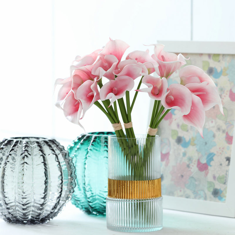 Bouquet de lys calla en vrac de 13 pouces, fleurs au toucher réaliste, centres de table, vente en gros