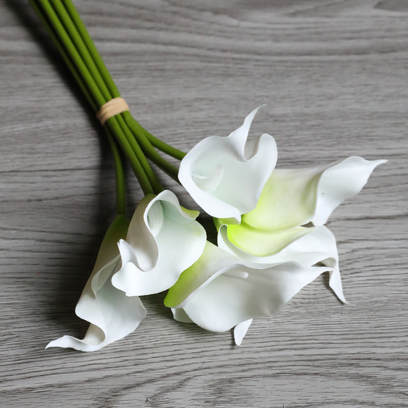 Bouquet de lys calla en vrac de 13 pouces, fleurs au toucher réaliste, centres de table, vente en gros