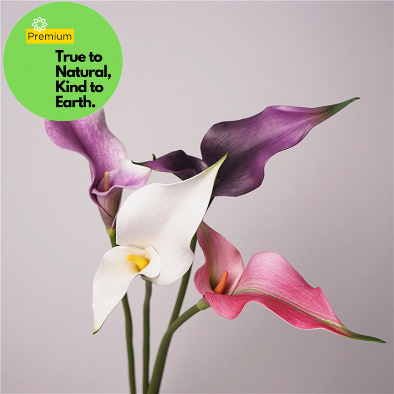 Tige de lys calla double de qualité supérieure Real Touch