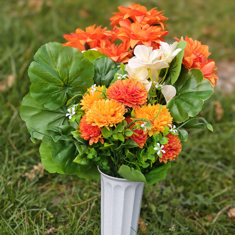 Bulk Exclusive 11 Styles Artificial Funeral Flowers with Vase Memorial Flowers Wholesale