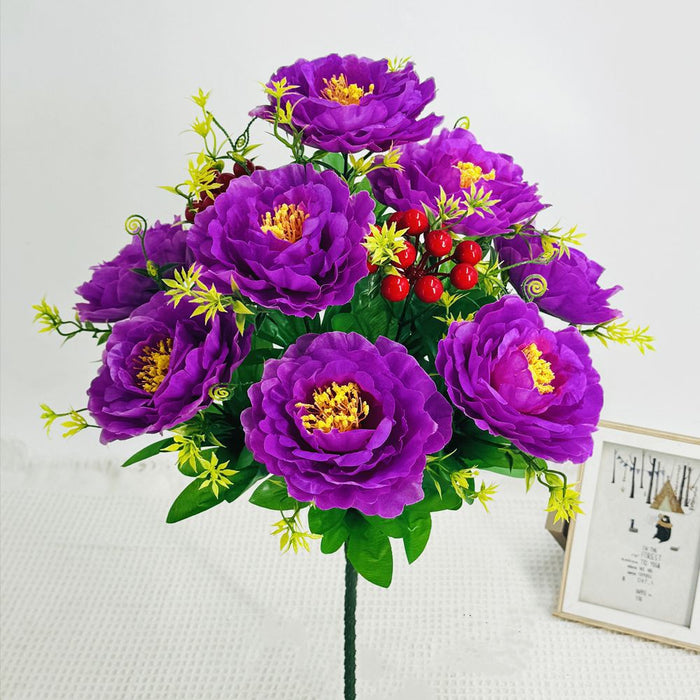 Bulk 20 inches Tall Peony Bush Cemetery Flowers for Grave Wholesale