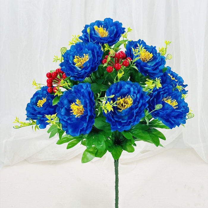 Bulk 20 inches Tall Peony Bush Cemetery Flowers for Grave Wholesale