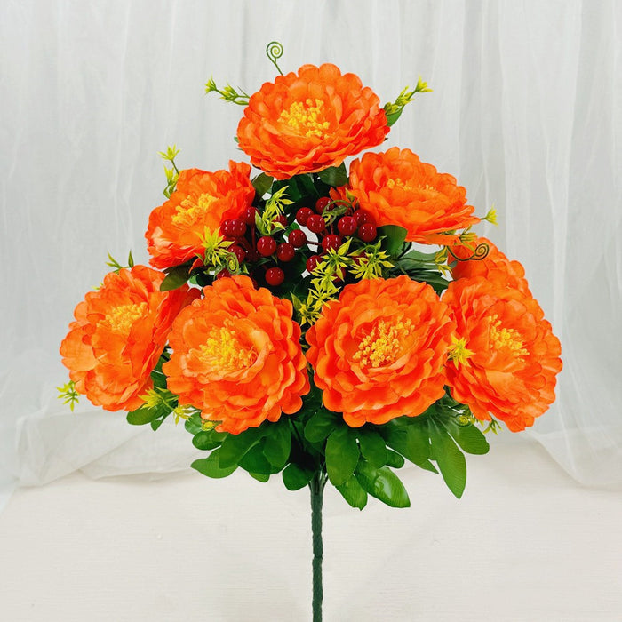 Bulk 20 inches Tall Peony Bush Cemetery Flowers for Grave Wholesale