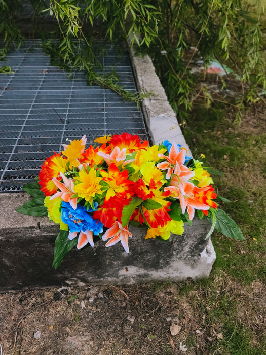 Liquidación Flores Artificiales de Cementerio sin Montura 