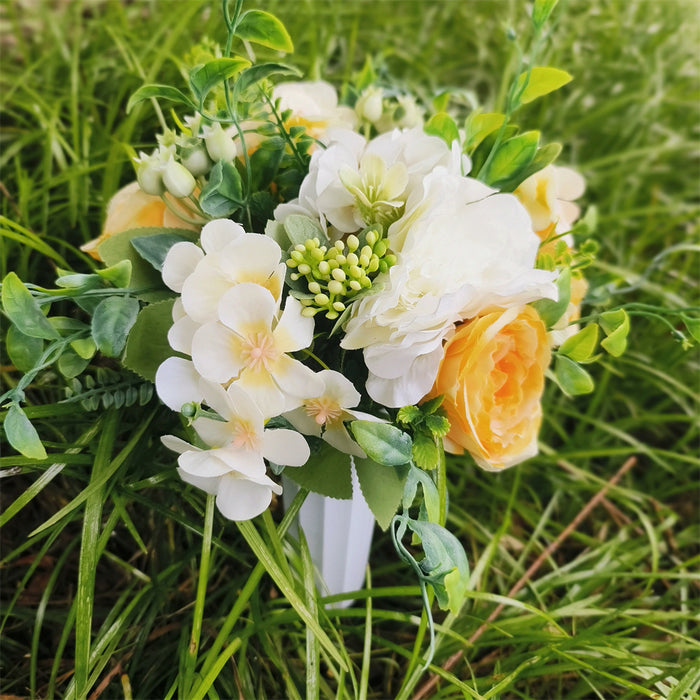 Bulk Cemetery Flowers in Vase Artificial Flowers for Graves and Memorials Arrangements Wholesale