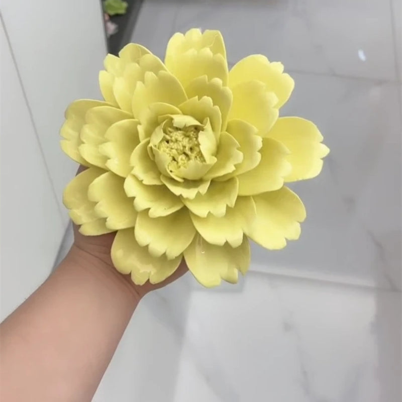 A granel, 7 ", flores de peonía de porcelana, decoración colgante Artificial de cerámica, venta al por mayor