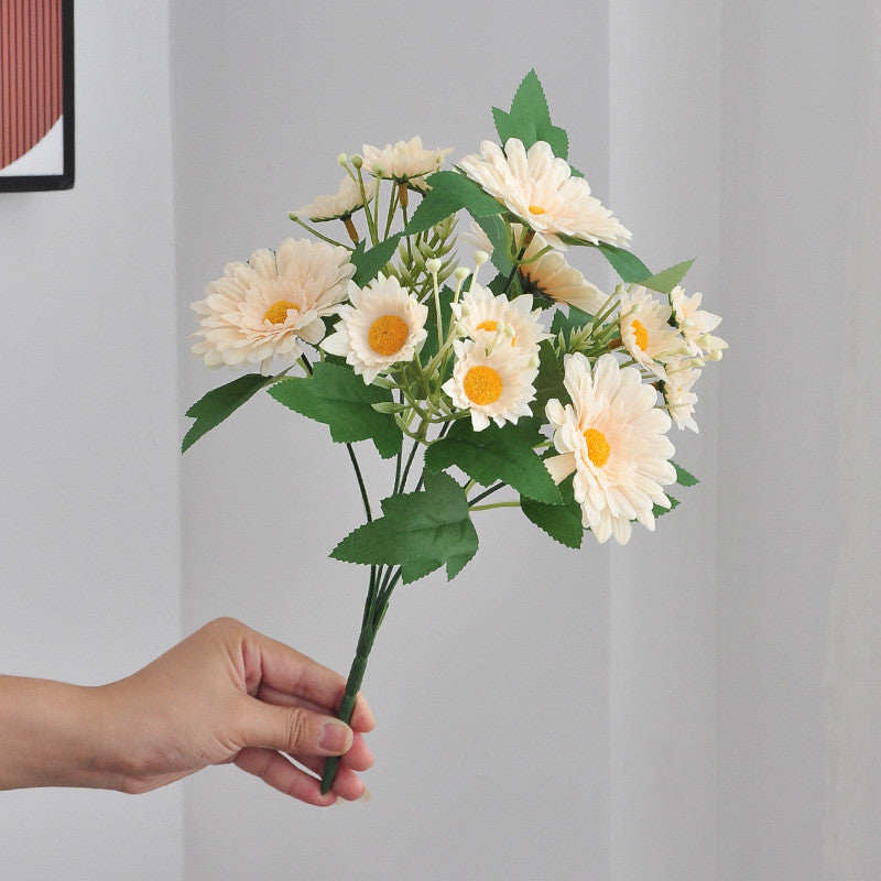 Bulk 11.8" Gerbera Bush Bouquet Faux Silk Flowers Arrangement Wholesale