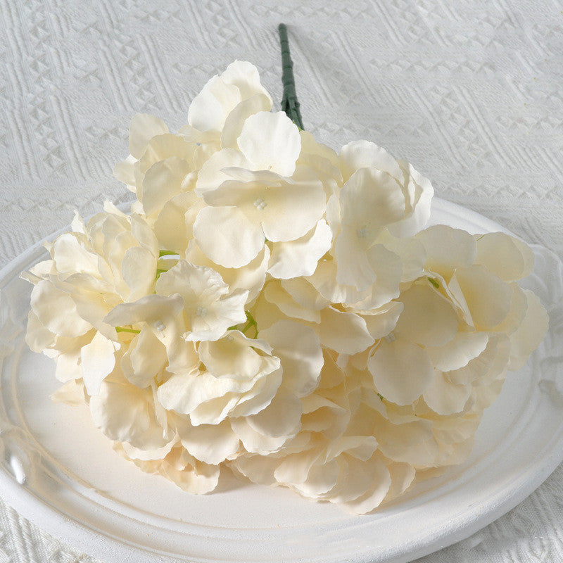 Bulk 17.7" Hydrangea Bush Bouquet Faux Silk Hydrangea Flowers Wholesale