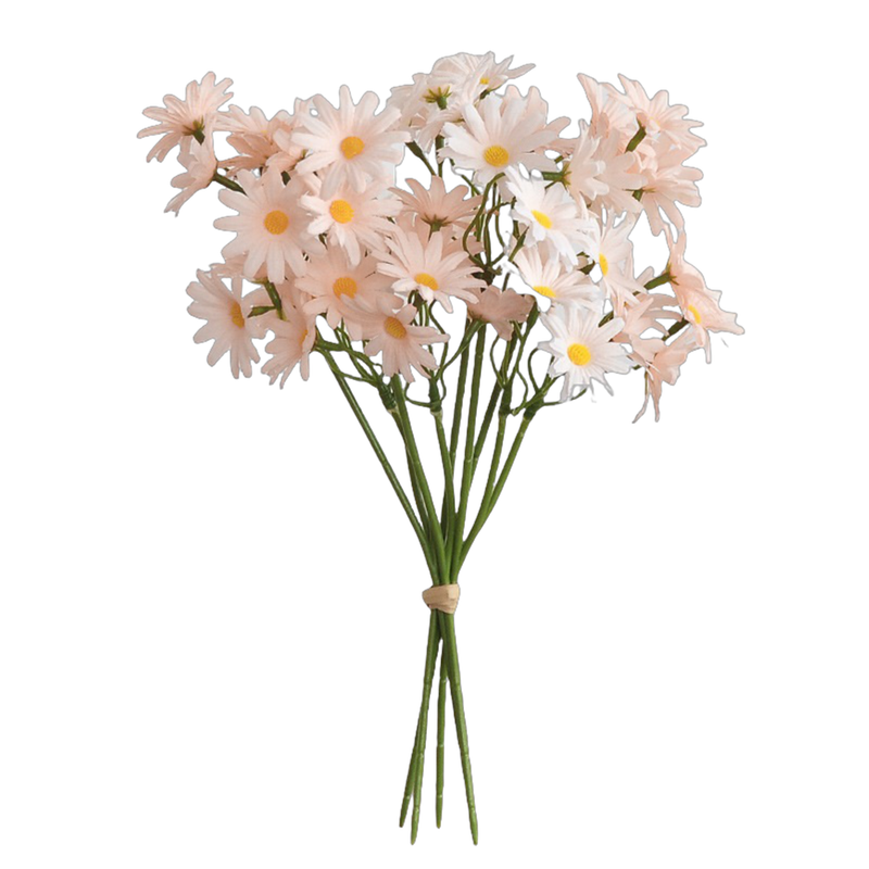 Bulk 10.6" Daisy Stems Lifelike Silk Floral Arrangements for Weddings Crafts DIY Wholesale