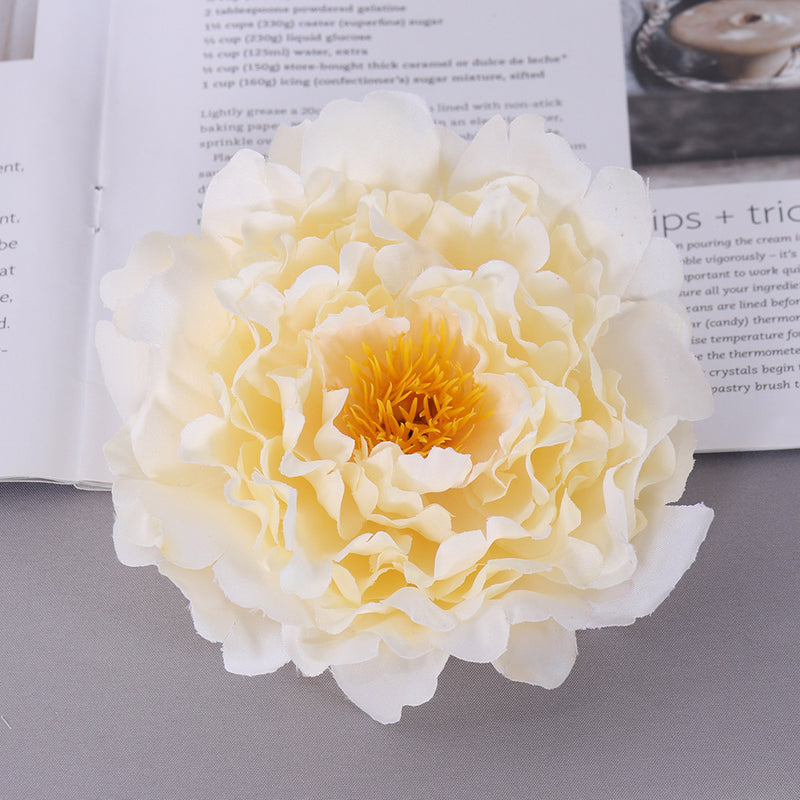 Bulk 2pcs Faux Peony Flowers Heads for Crafts Wholesale