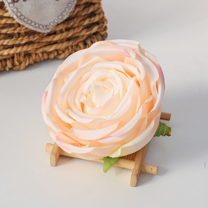 Bulk Cabbage Rose Flower Heads Silk Flowers for DIY Wedding Bouquets Centerpieces Baby Shower Party Home Decorations Wholesale