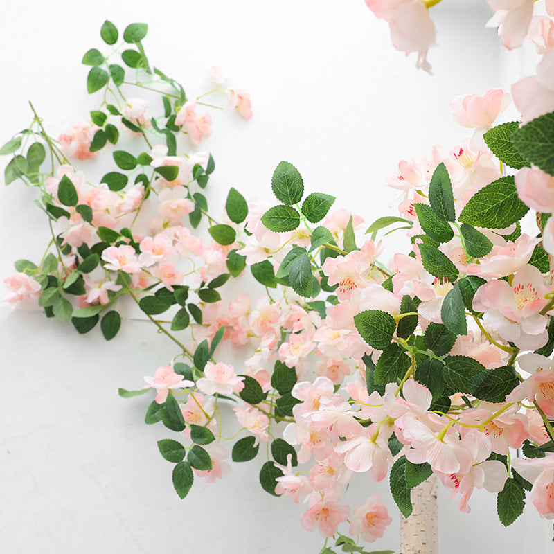 Bulk 69"Artificial Pink Cherry Blossom Vine for Spring Decor Wholesale