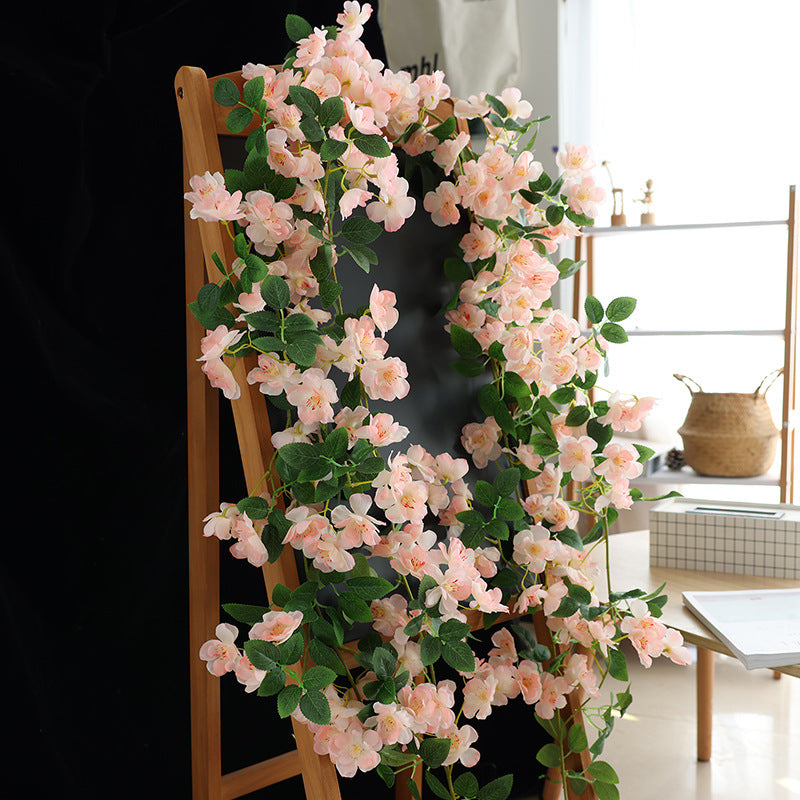Bulk 69"Artificial Pink Cherry Blossom Vine for Spring Decor Wholesale