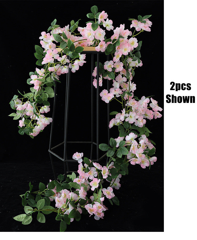 Bulk 69"Artificial Pink Cherry Blossom Vine for Spring Decor Wholesale
