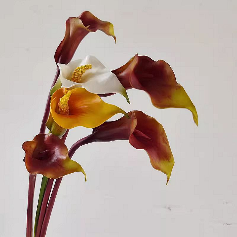 Lys calla exclusifs en vrac 25,5" Longues tiges Real Touch Floral Artificiel En Gros 