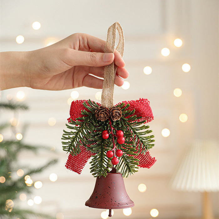 Bulk Christmas Jingle Bell with Pine Cones Berries Ornaments Wholesale