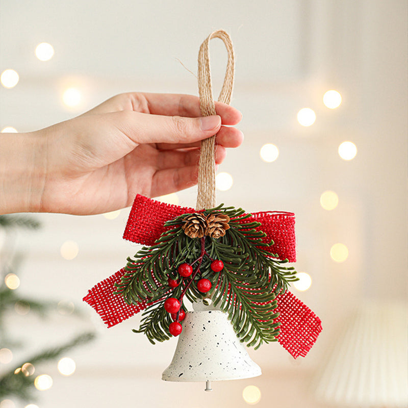 Bulk Christmas Jingle Bell with Pine Cones Berries Ornaments Wholesale