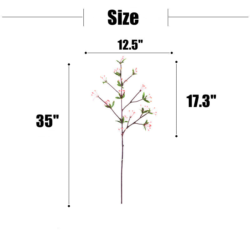 Venta al por mayor de plantas artificiales de tallo de muérdago de 27 "a granel 