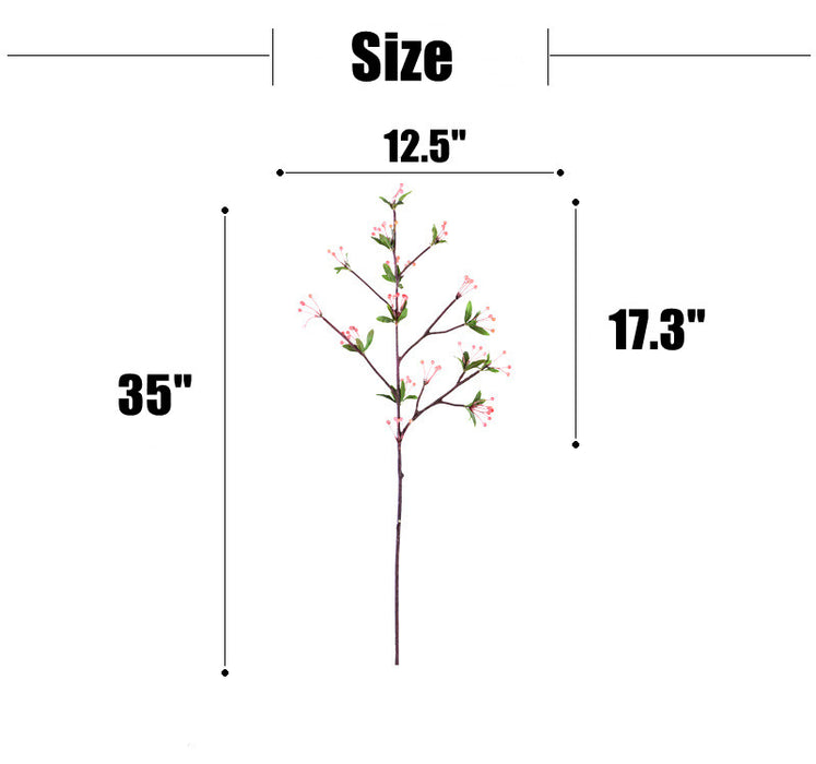 Bulk 35 inches Tall Christmas Mistletoe Branches Stems with Fruits Artificial Christmas Plants Wholesale