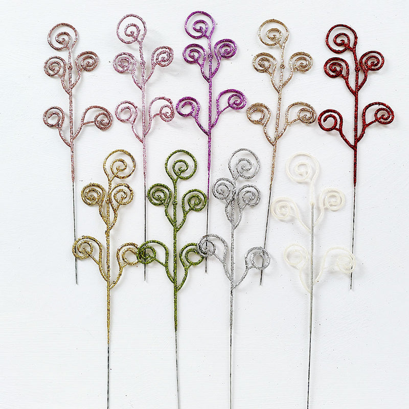 Tiges de bonbons artificielles à paillettes de 11,8 pouces de haut en vrac pour décoration de Noël en gros