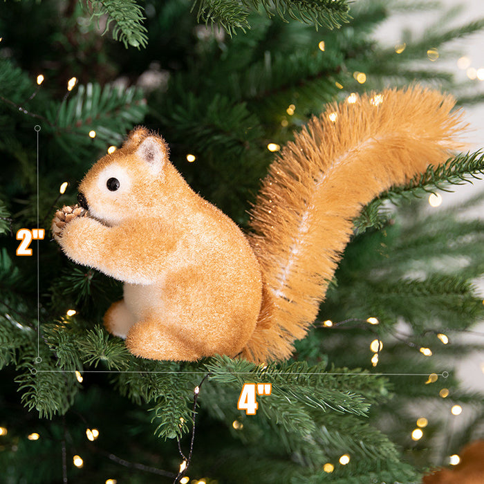 Bulk Christmas Squirrel Ornament Hanging Xmas Ornaments for Christmas Tree Wholesale