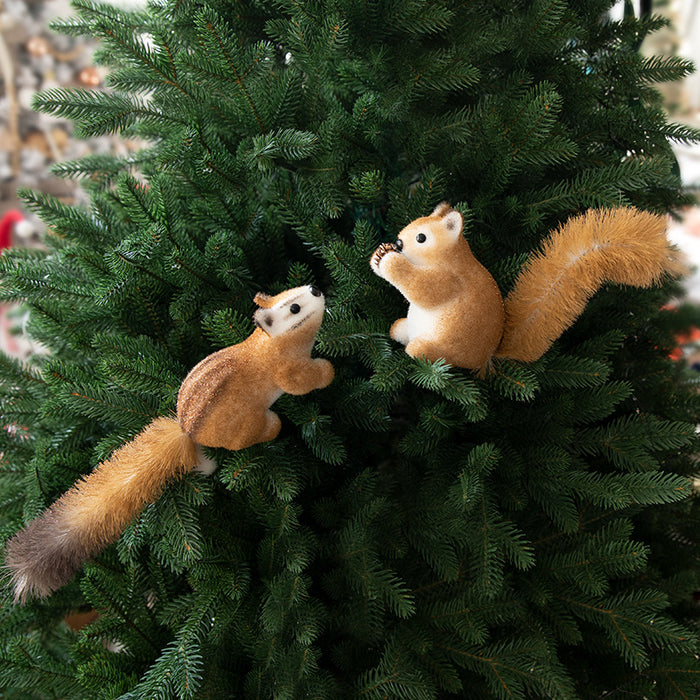 Bulk Christmas Squirrel Ornament Hanging Xmas Ornaments for Christmas Tree Wholesale