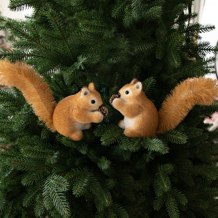 Bulk Christmas Squirrel Ornament Hanging Xmas Ornaments for Christmas Tree Wholesale