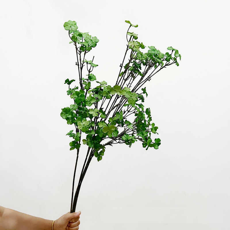 Bulk 35 inches Tall Extra Happy St. Patrick’s Day Shamrocks Clover Branches Real Touch Stems Wholesale