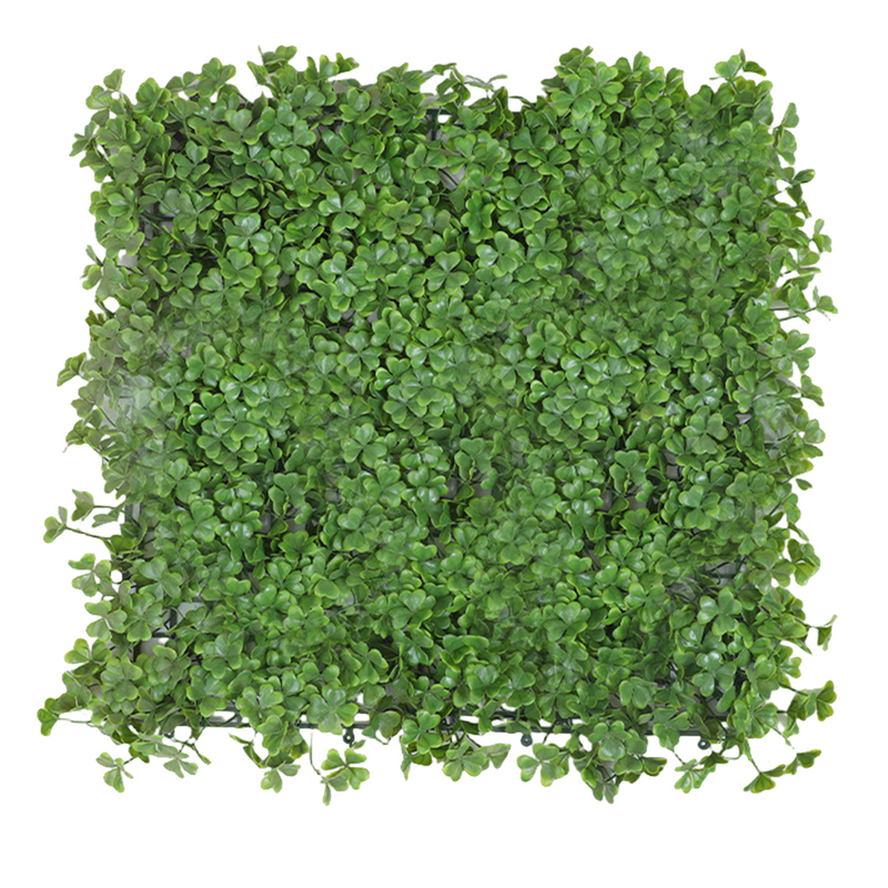 Bulk Grass Wall 20"x20" Clover Lucky Greenery Wall Panel UV Protected Wholesale