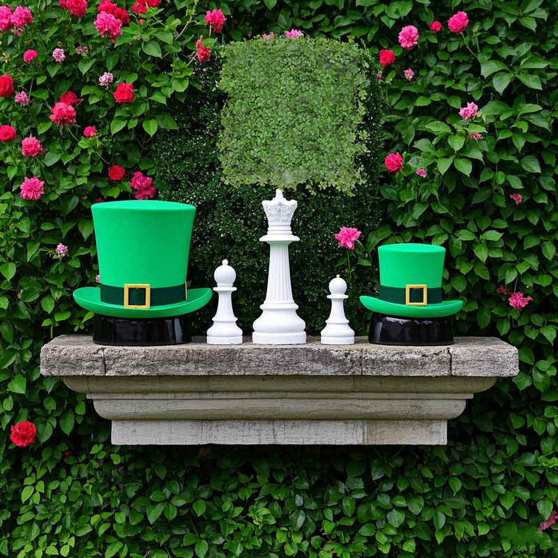 Bulk Grass Wall 20"x20" Clover Lucky Greenery Wall Panel UV Protected Wholesale