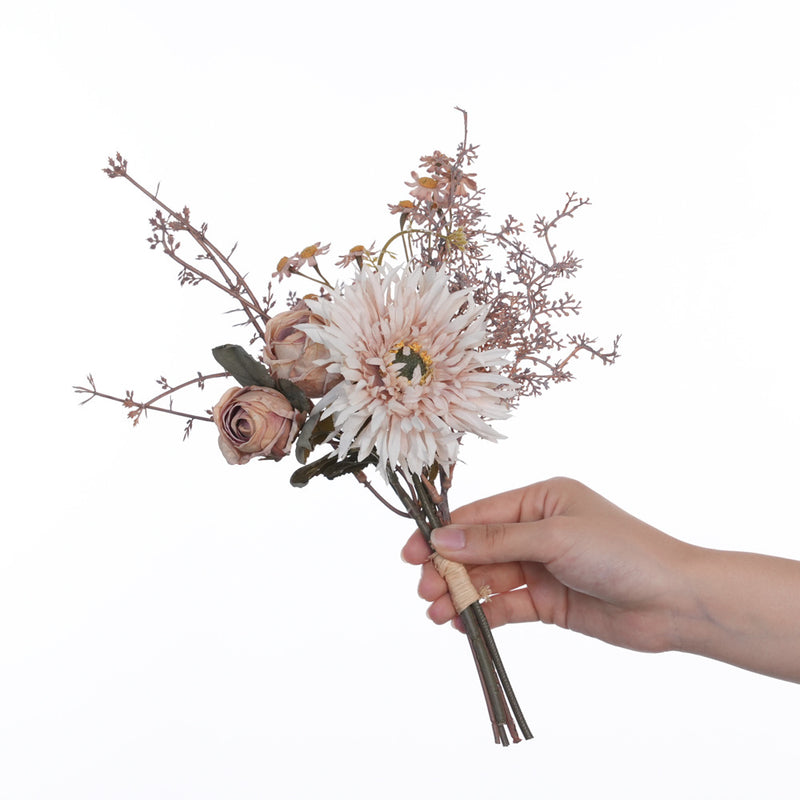 Bulk 12.5" Small Artificial Flower Bouquets for Fall Decor Wholesale