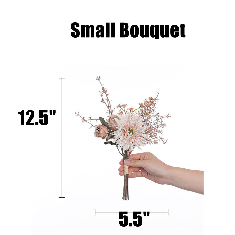 Bulk 12.5" Small Artificial Flower Bouquets for Fall Decor Wholesale