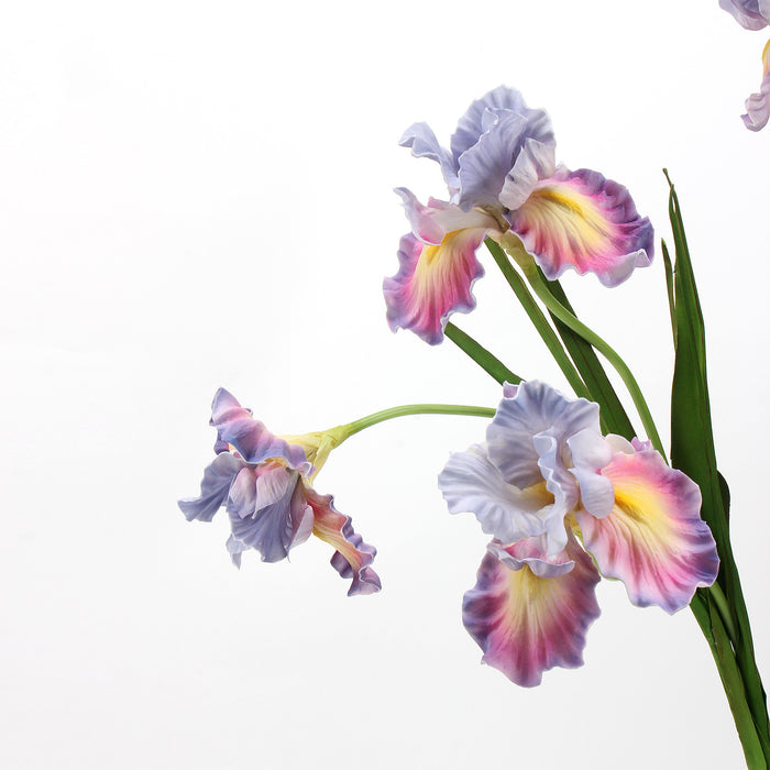 Bulk 29 inches Tall Fantasy Iris Real Touch Stems Christianity Flower Arrangements Wholesale