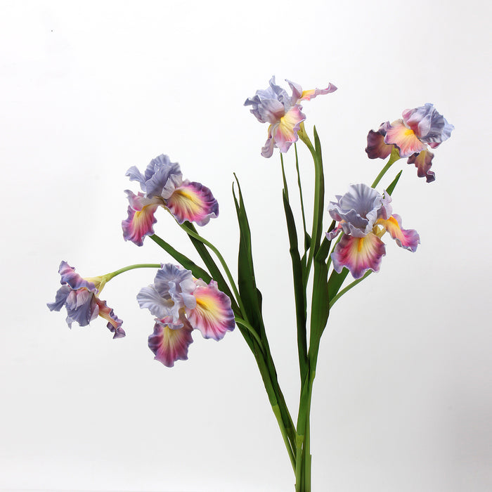 Bulk 29 inches Tall Fantasy Iris Real Touch Stems Christianity Flower Arrangements Wholesale