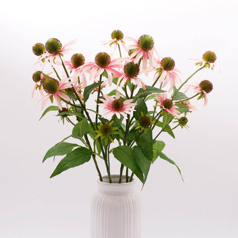 Bulk 29" Long Coneflower Stems Silk Flowers Flower Arrangement Wholesale