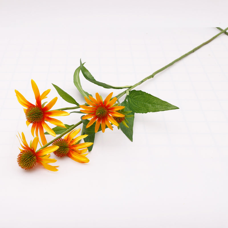 Bulk 29" Long Coneflower Stems Silk Flowers Flower Arrangement Wholesale