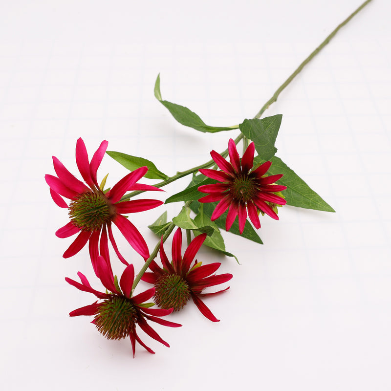 Bulk 29" Long Coneflower Stems Silk Flowers Flower Arrangement Wholesale