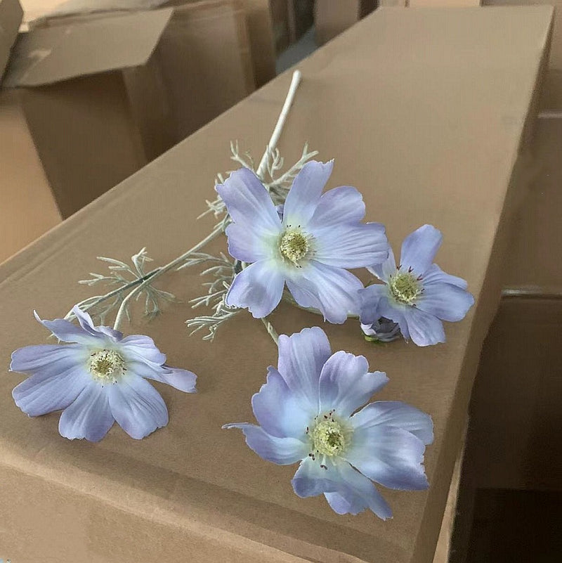 Tiges de marguerites artificielles en vrac de 23,6 pouces, fausses fleurs en soie Cosmo en gros